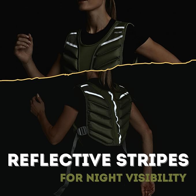 Polyfit (Sierra) Weighted Vest for Workout – 10lb, 15lb, 20lb – Weight Vest for Men & Women - Enhance Strength Training & Endurance