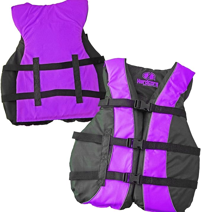 Hardcore Life Jacket 3 Pack Paddle Vest for Adults; Coast Guard Approved Type III PFD Life Vest Flotation Device; Jet ski, Wakeboard, Kayak; Ideal Extra Pontoon Boat Life Jacket