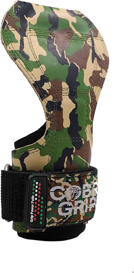 Cobra Grips PRO Weight Lifting Gloves Heavy Duty Straps Alternative Power Lifting Hooks for Deadlifts Adjustable Neoprene Padded Wrist Support Bodybuilding