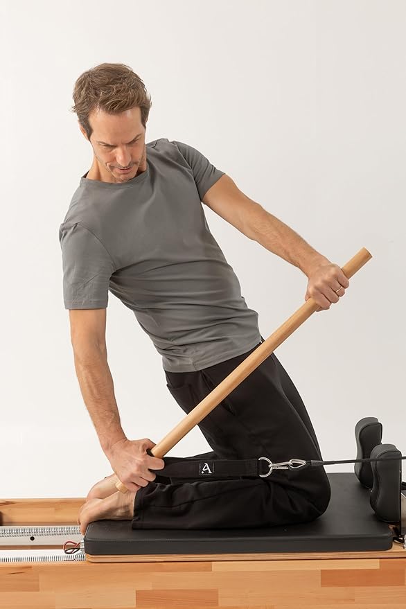 Pilates Beech Dowel Rod for Reformer Use, Wooden Balance Pole for Pilates Workouts, Ideal Exercise Stick for Home Gyms or Studios