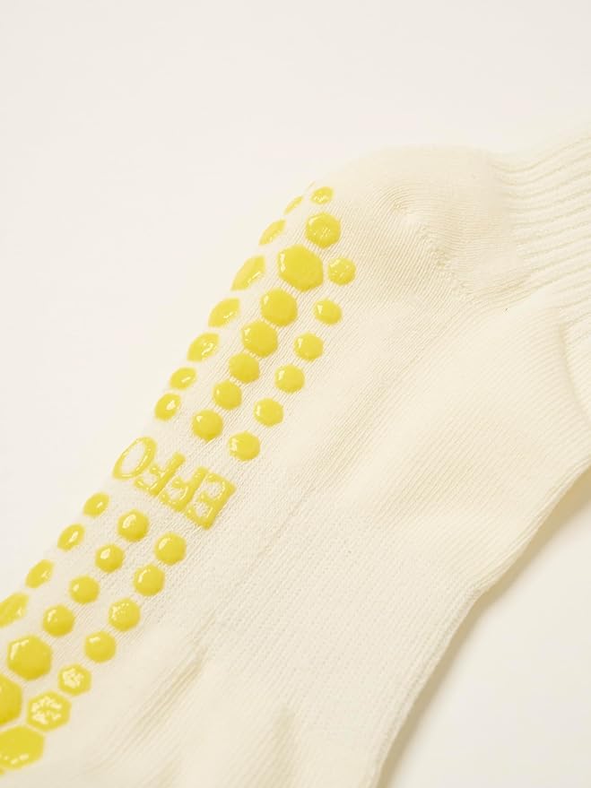 Crew Half Calf Grip Socks, Cutest Fruits Pilates Socks, Ruffle socks, Non-Slip, Barre Yoga Fitness