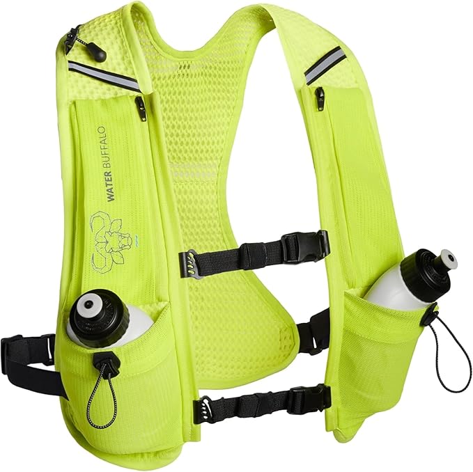 Water Buffalo Hydration Running Vest - Quiver Hydration Vest - Running Hydration Vest with Dual Water Bottles - Lightweight Water Backpack for Running,