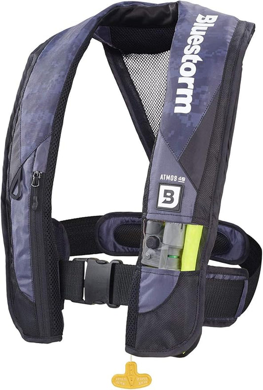 BLUESTORM Atmos 40 Automatic/Manual Inflatable PFD Life Jacket for Adults | US Coast Guard (USCG) Approved Life Vest