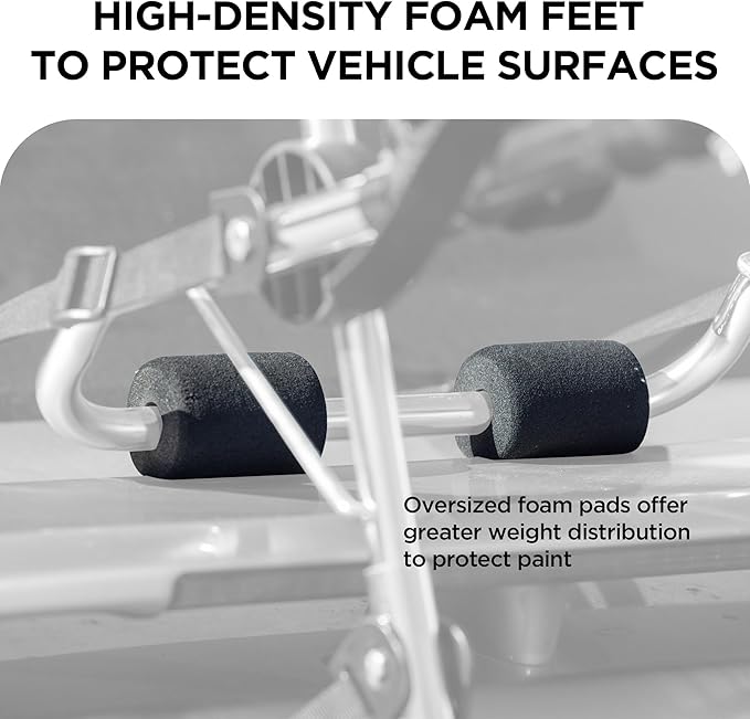 Young Aluminum 2-Bike Rack Trunk Mount, Hightweight for 2 Bicycles Up to 70 lbs Load