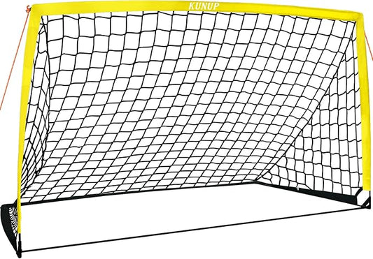 5×3 6x4 9x5 FT Portable Kids Soccer Goal for Backyard, Foldable Soccer Practice Net with Carrying Bag for Toddler Youth Adult Pop Up Soccer Training Equipment Indoor and Outdoor Sports Game