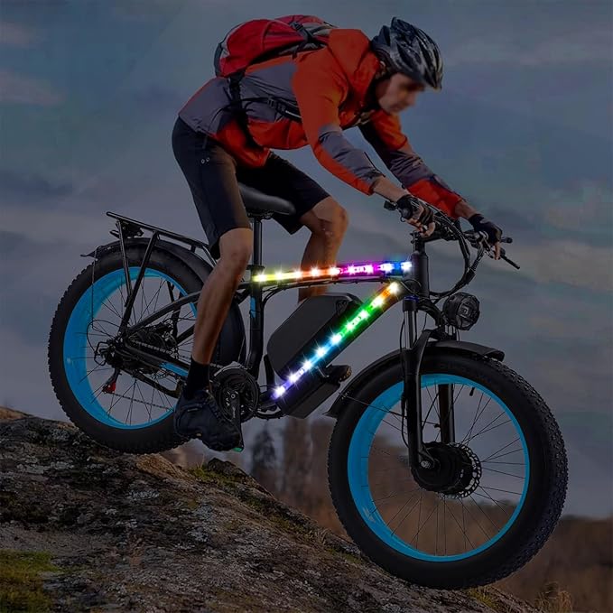 LED Bike Lights for Night Riding,Can Be Cropped,Waterproof,for Kids, Adults, Boys and Girls