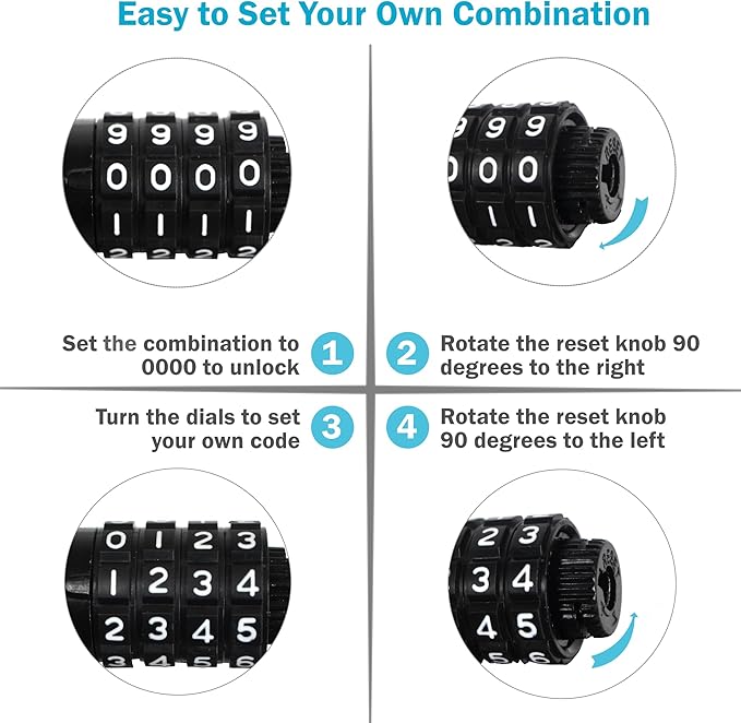 Lumintrail Combination Bike Lock Cable - 6ft Bike Locks Heavy Duty Anti Theft with Combinations - Bike Cable Lock Combination with Mounting Bracket (1 Pack, Purple)