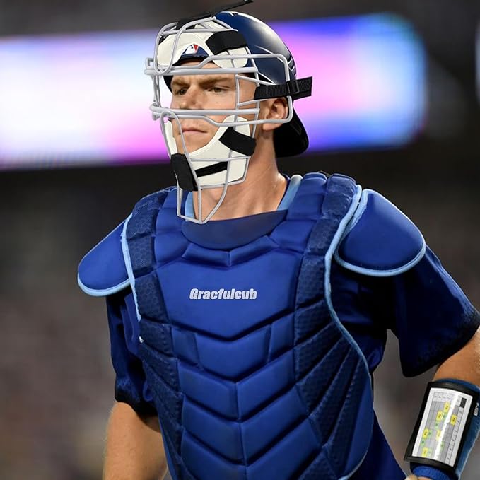Baseball Catcher Mask Umpire Mask,Full-Face Protection Mask for Baseball,Lightweight Secure Fit Provides Maximum Protection and Comfort – Does Not Obstruct View
