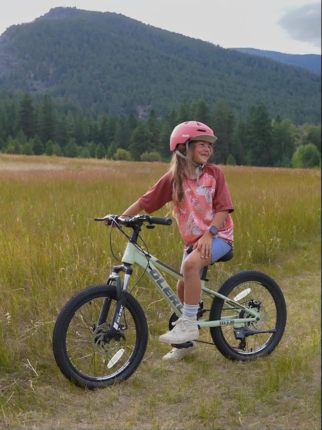 Glerc 20 24 Inch Kids Bike, Kids Mountain Bike for Boys and Girls Ages 6-14, 21-Speed Skyline Bicycle with Front Suspension and Disc Brakes, Multiple Colors