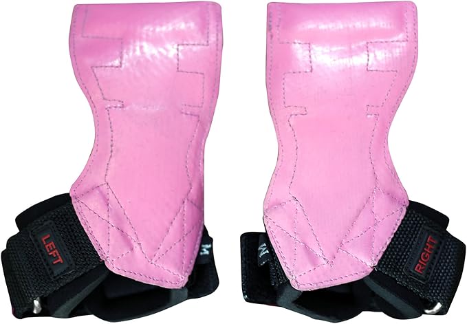 Lifting Grips PRO Weight Gloves Heavy Duty Barbell Gymnastics Straps Alternative to Power Hooks Deadlifts Adjustable Neoprene Padded Wrist Wrap