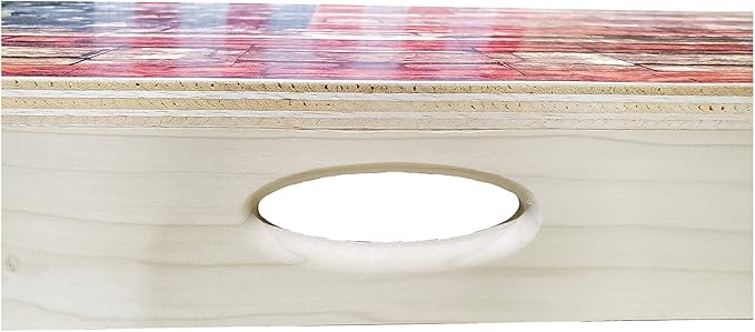 American Flag Series - Premium Cornhole Boards w Cupholders and a Handle - Includes 2 Regulation 4' x 2' Cornhole Boards w Premium Birch Plywood and 8 Cornhole Bags