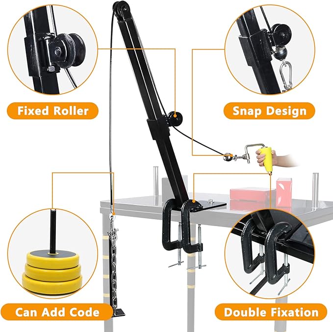 INNOLIFE Arm Wrestling Training Professional Equipment Fitness Forearm, Wrist Exerciser Strength Develop Machine with Handle (Black)