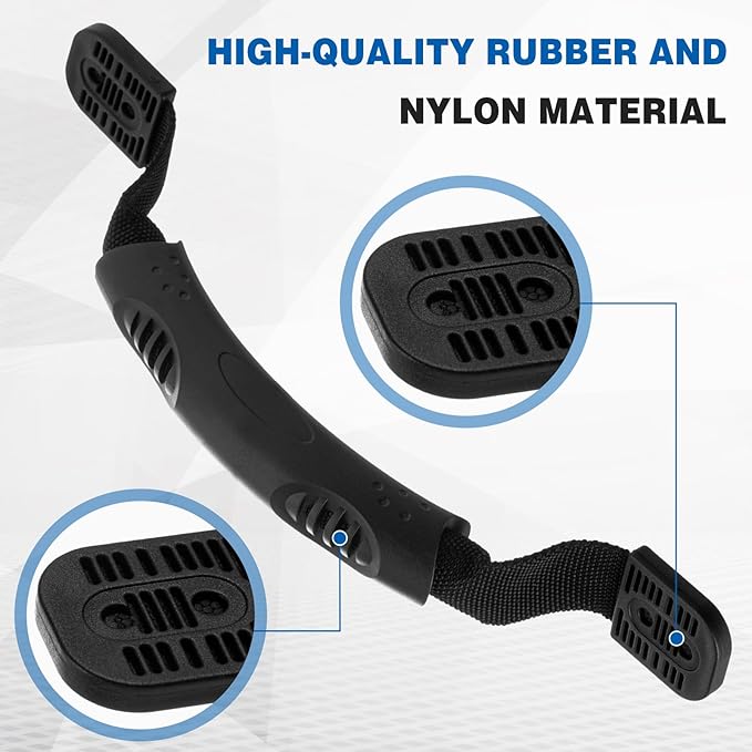 Tallew 12 Pack Kayak Carry Handles Replacement with Washers and Screws Canoe Boat Handles Kayak Parts Accessory Kit for Watercraft Ocean Perception Water Outdoor Sport Suitcase Luggage