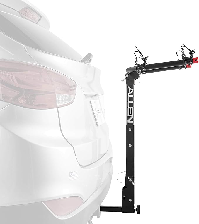 Allen Sports Deluxe Quick Install 2-Bike Hitch Rack, Model 1520RR, Black