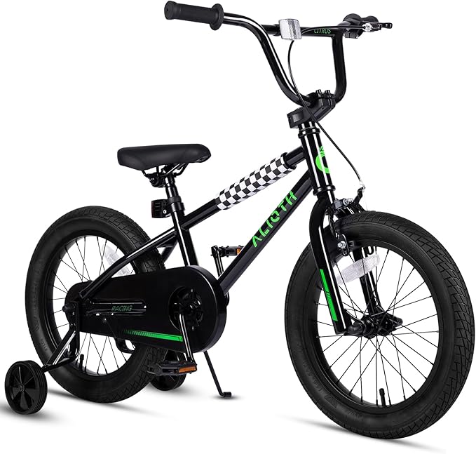 BMX Style Kids Bike for 2-8 Years Old Boys Girls Toddlers 12 14 16 Inches Bicycle with Training Wheels Coaster Brake, Multiple Color