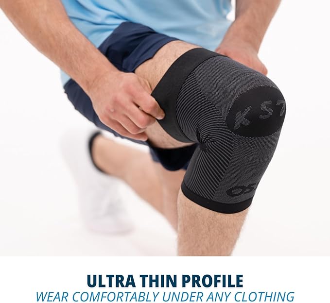OS1st KS7 Performance Knee Brace with Compression Zone Technology–Stabilizing Knee Sleeve for Pain Relief, Patella Support, Running, Arthritis, Men & Women