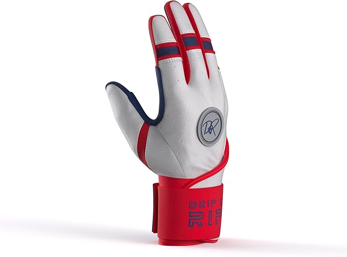 Drip & Rip Baller Series - Youth Batting Gloves + Adult Batting Gloves - for Softball and Baseball - Long Cuff Style for Men and Youth