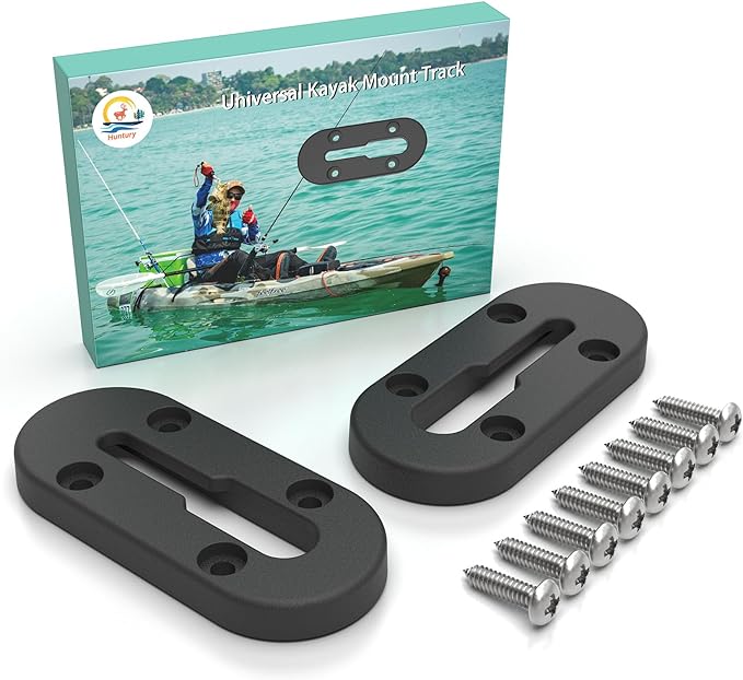 Kayak Track, Kayak Low Profile Track, Kayak Rail, Kayak Accessories Mount Track, Kayak Gear Track for Fishing Rod Holder, Fish Finder, Cup Holder, Anchor Cleats