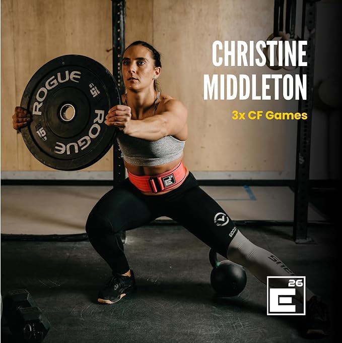 Element 26 Self-Locking Weight Lifting Belt - Premium Weightlifting Belt for Serious Functional Fitness and Olympic Lifting Athletes - Lifting Support for Men and Women - Deadlift Training Belt