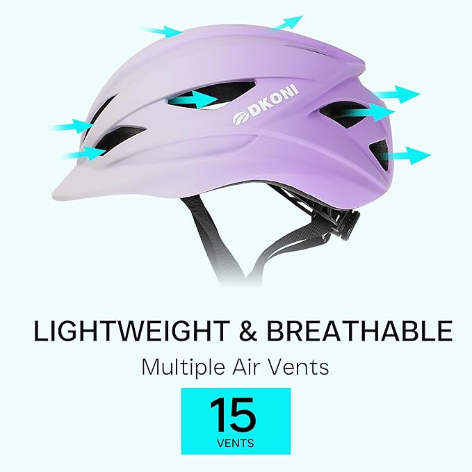Bike Helmet Adult Urban:Bicycle Helmet for Men Women with USB Charge Detachable Taillight Helmets for Commuter Cycling Scooters