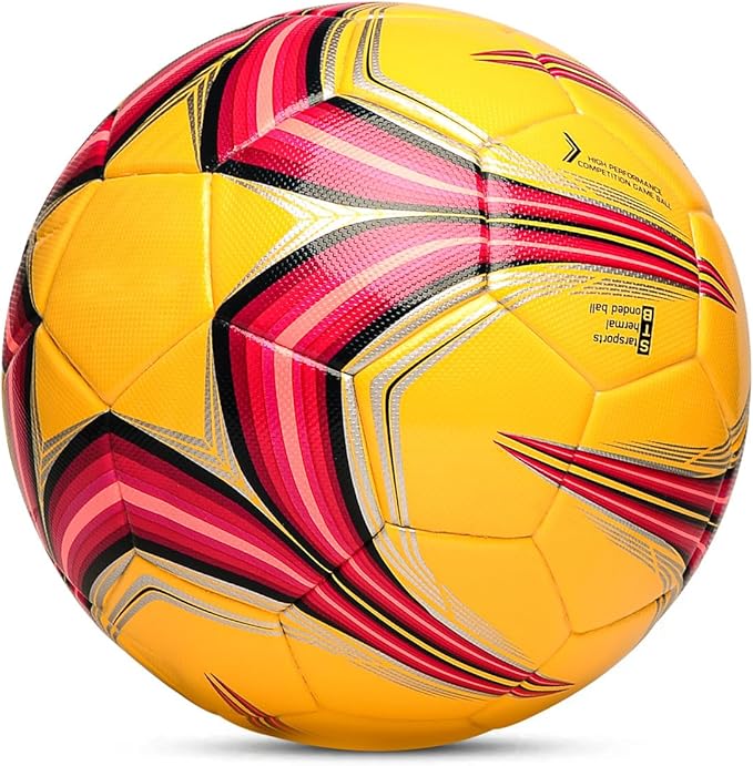 Soft PU Leather Soccer Ball, Indoor Outdoor Team Sports, Training Practicing Game Match Soccer Ball Gift for Adult Youth, 1pcs