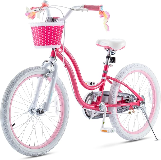 RoyalBaby Girls Bike EZ Bike Stargirl Training Free Balance to Pedal Easy Learning Bicycle, 12-20 Inch for Toddlers & Big Kids.