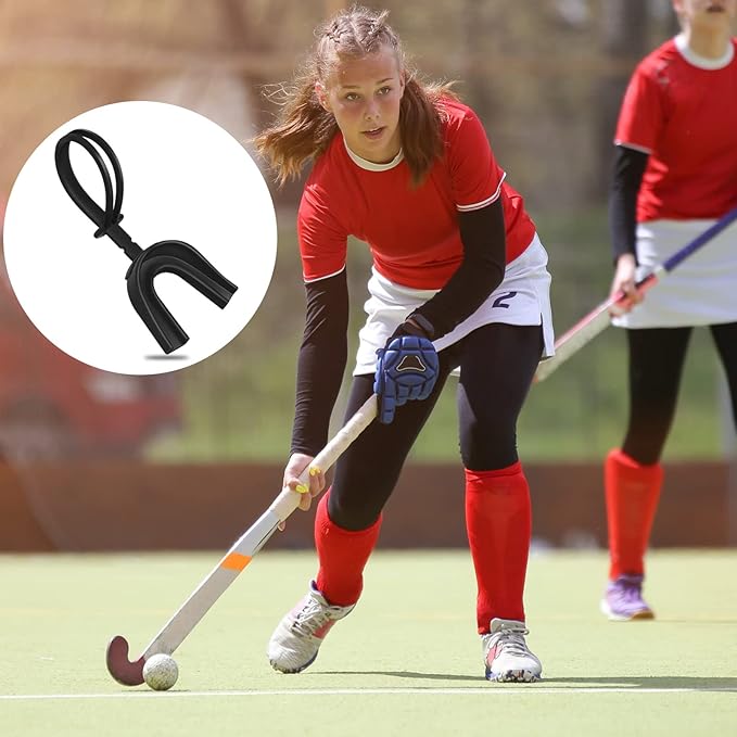 Dunzy 10 Pcs Strapped Mouth Guard Sports Mouthguard with Strap No Boiling Mouthguard Adult Youth Football Mouthpiece Mouth Protector for Boxing Basketball Lacrosse