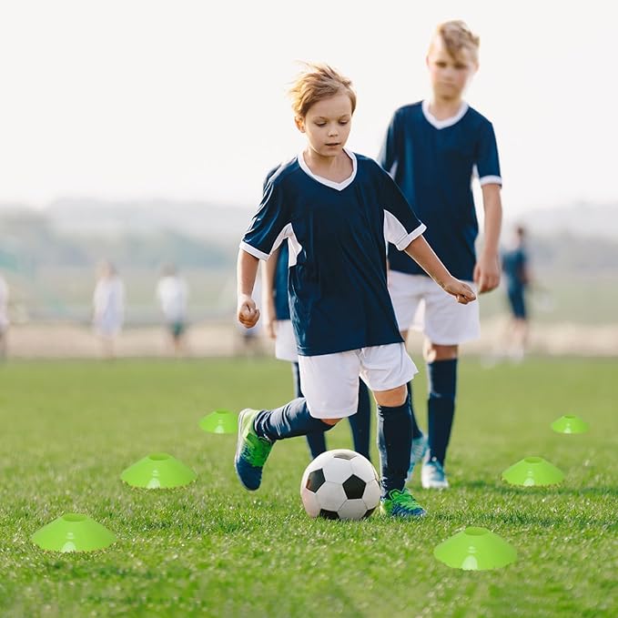 35/65 PCS Agility Soccer Cones for Training, Reusable Sports Cones for Drills with Mesh Bag, Training Cones for Soccer Practice, Football, Basketball - Disc Cones Training Equipment