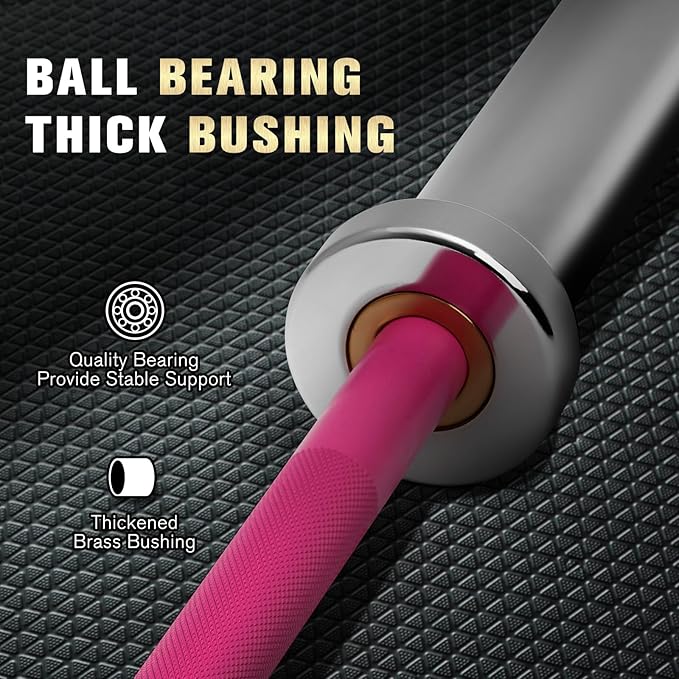 RITFIT Olympic Barbell 4ft/4.8ft/6ft - 2 Inch Weight Bar for Strength Training, Weightlifting, Squat, Deadlift, Bench Press, Curl, Overhead Press - 350lbs/500lbs Capacity