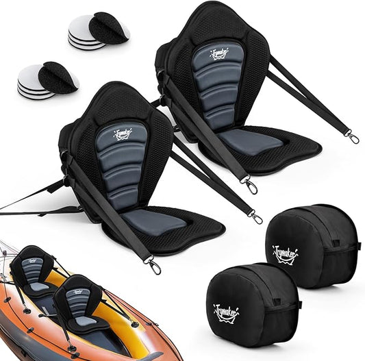 Kayak Seats with Back Support for Sit on Top, Universal Paddle Board Seat for Inflatable Paddleboard, Sup, Canoe