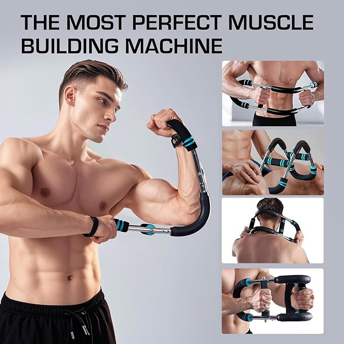 Chest Clip Muscle, 40-100Lb Adjustable Chest Workout Equipment, Twister Arm Trainer for Chest Clip Muscle & Arm Strength, Portable Home Strength Training Fitness Equipment for Upper Body Muscle