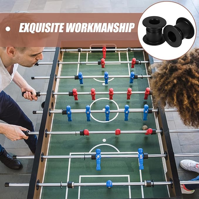 POPETPOP 16 Pcs Table Football Board Bearings, Table Foosball Bushings, Foosball Table Replacement Parts, Foosball Table Shafts Covers Parts