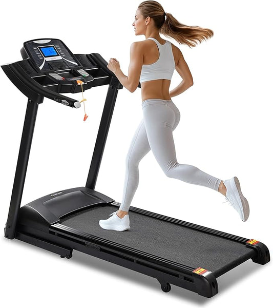 Treadmills for Home, Treadmill with 0-15% Auto Incline, 4.0HP Folding Electric Treadmil, 20" Wide Running Machine with Bluetooth Speaker & Pulse Monitor, 350 LBS Weight Capacity
