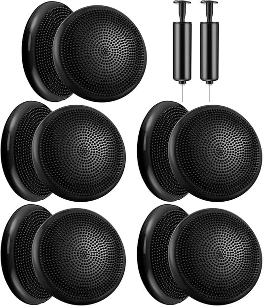 Leitee 10 Pcs Wobble Cushion Inflated Wiggle Seats 13.4'' Balance Disc with Air Pump Sensory Flexible Seat Balance Pad for Focus Sensory Training Core Stability Physical Exercise Home Office