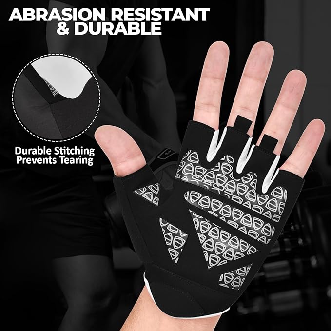 AYRO Breathable Weight Lifting Gym Workout Gloves with Extra Grip for Men & Women, Exercise Gloves with Full Palm Protection, Removal with Durable Closure, for Weightlifting