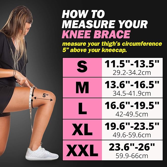 POWERLIX Leg Sleeve - Best Knee Brace for Leg Pain for Men & Women Knee Support for Running, Basketball, Weightlifting, Gym, Workout, Sports â€“Please Check Sizing Chart