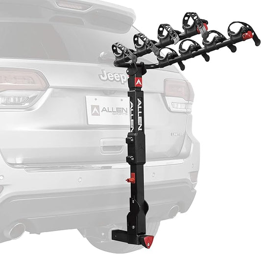Allen Sports Premier Locking Quick Release 4-Bike Carrier for 2 in. Hitch, Black