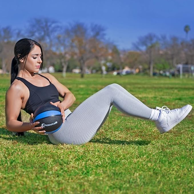 ProsourceFit Weighted Medicine Ball for Full Body Workouts