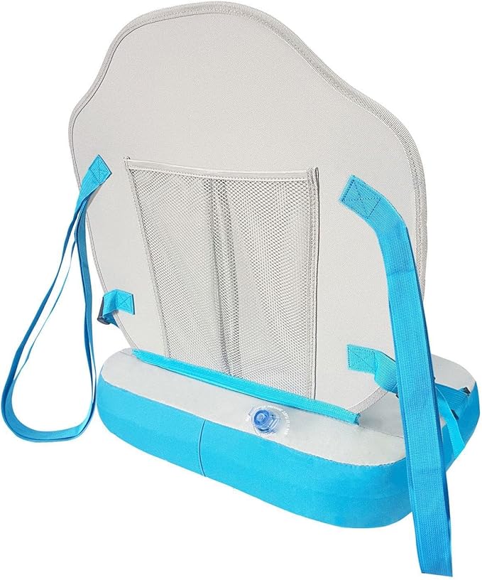 Kayak Seat Inflatable Accessory Adjustable Strap Easy to Install with Backrest Paddle for Rowboats Kayaks Rafting