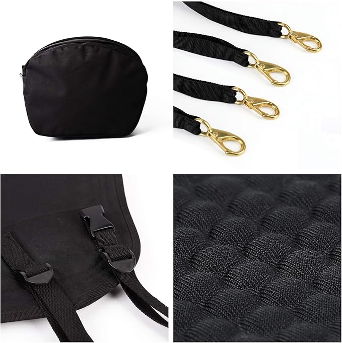 Leader Accessories Kayak Seats Paddle Board Seat Universal Padded Canoe SUP Seat with Back Support - Deluxe Kayak Chair Seat Cushion with Storage Bag