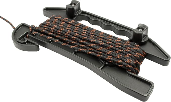 YakAttack Sidewinder Anchor Line Reel with 75' 550 Paracord | Includes Track Mount Hardware | Kayak Anchor Management System | Made in USA