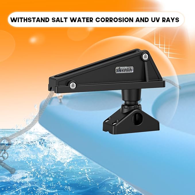 Kayak Anchor Lock System with Side Deck Mount - Durable, Easy-to-Use Anchor Lock for Small Boats and Kayaks, Single-Handed Operation, Versatile Installation