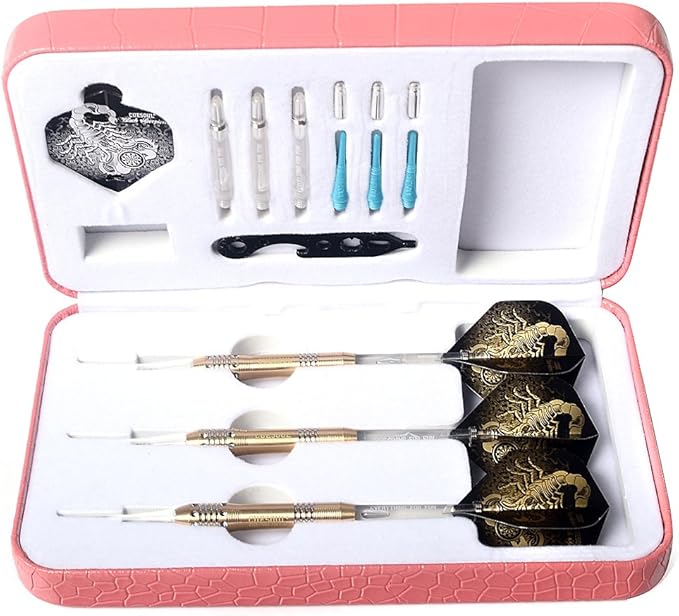CUESOUL Soft Tip Darts Set Plastic Tip with Dart Case