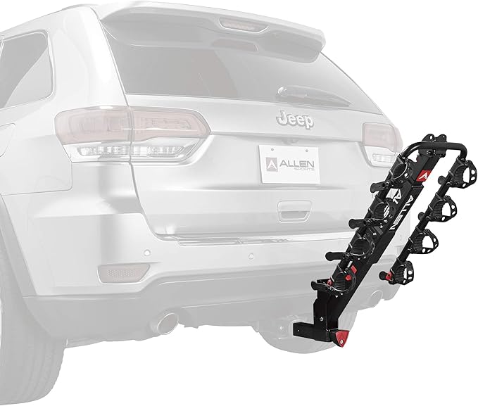 Allen Sports Premier Locking Quick Release 4-Bike Carrier for 2 in. Hitch, Black