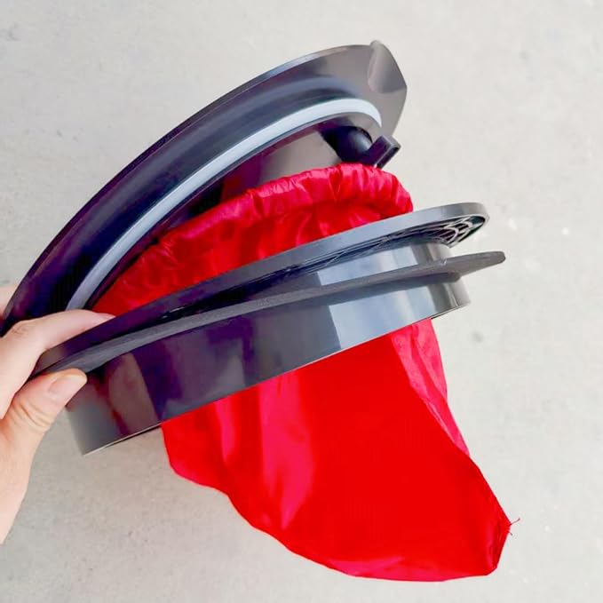 Round/Square Hatch Cover Deck Panel, ABS Sealed Hatch Cover kit with red Waterproof Bag, Suitable for Kayaking