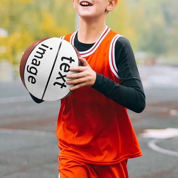 Personalized Basketball Leather Basketball Custom Basketball with Your Personalized Pictures Text Sports Equipment