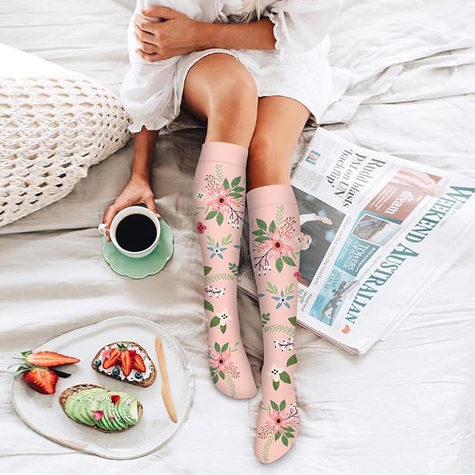 6 Pack Copper Compression Socks for Women and Men Circulation-Best Support for Medical, Running,Nursing,Athletic