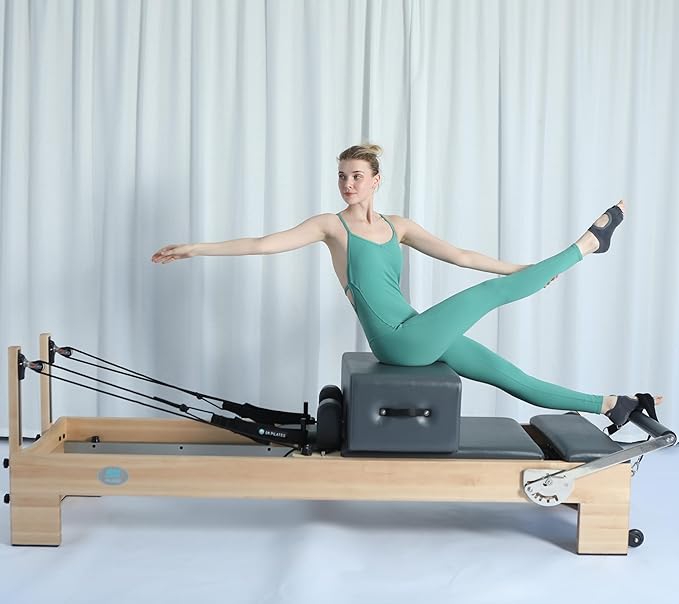 Pilates Reformer Sitting Box 27.4 x 15.6 x 11.2 inches, Pilates Equipment Accessories, Suitable for Home Workouts and Professional Studio Use