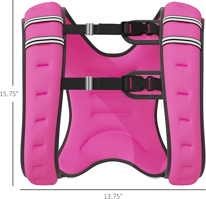 Soozier Body Weighted Vest with Pocket, Soft Skin-Friendly Weighted Workout Vest, Adjustable Weighted Running Equipment, 17.6 lbs.