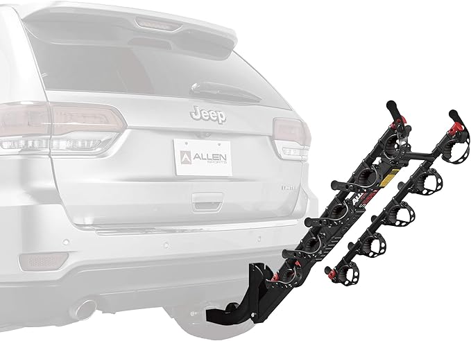 Allen Sports Premier Hitch Mounted 5-Bike Carrier, Model S555 , Black